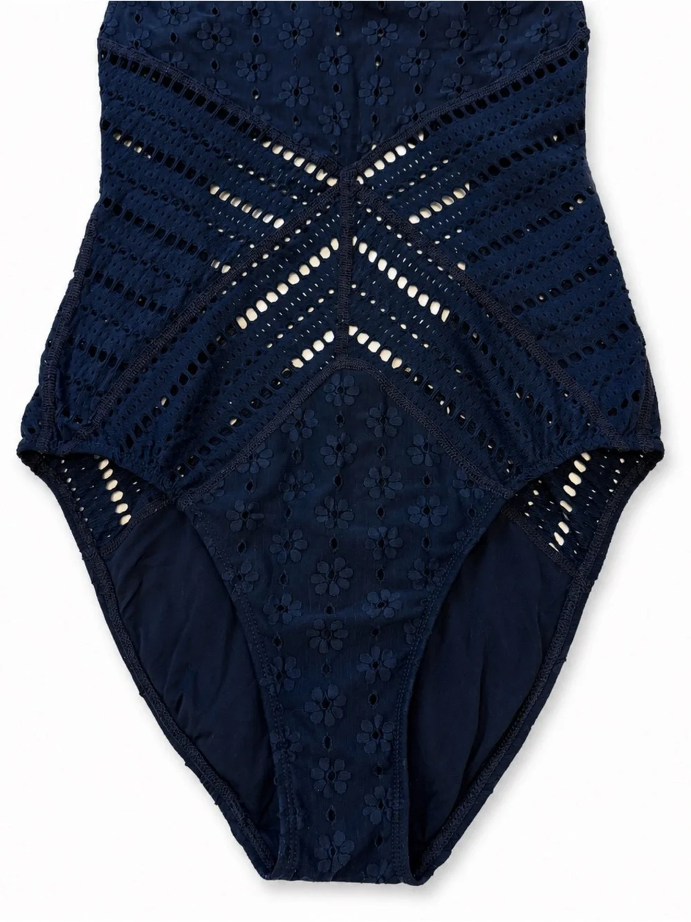 Robin Piccone Clarissa One Piece Swimsuit In Midnight Navy Sz 10 Bathing Suit